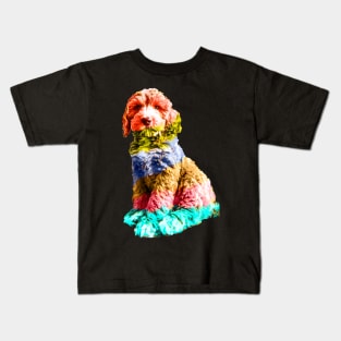 Rainbow Cockapoo Kids T-Shirt